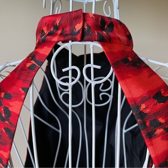 Tibi halter open back pirouette mini dress sz 4 - Picture 6 of 8